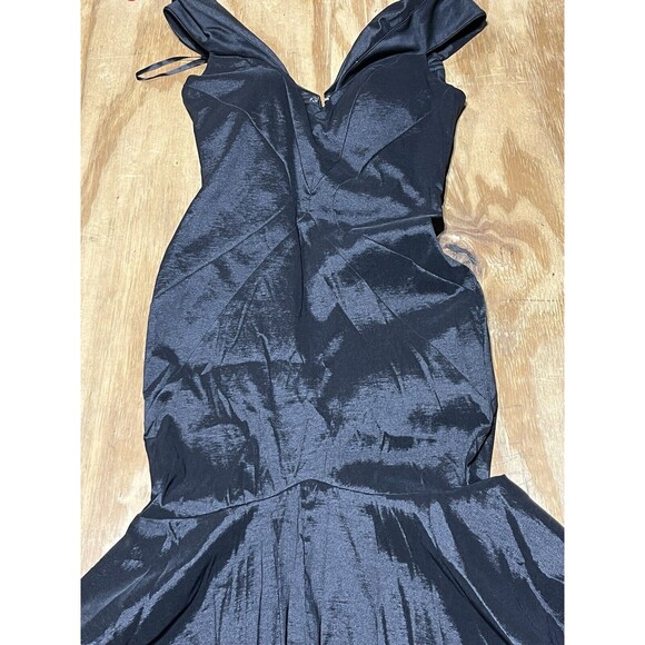 Escape Evening Gown Black Women 12 Zip Shoulder Split @j - Picture 2 of 14